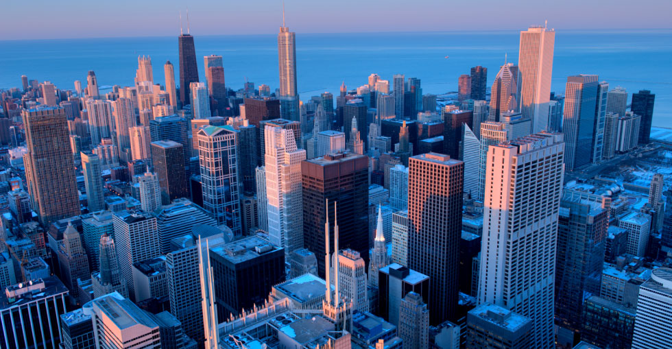 シカゴの街並みのイメージ
